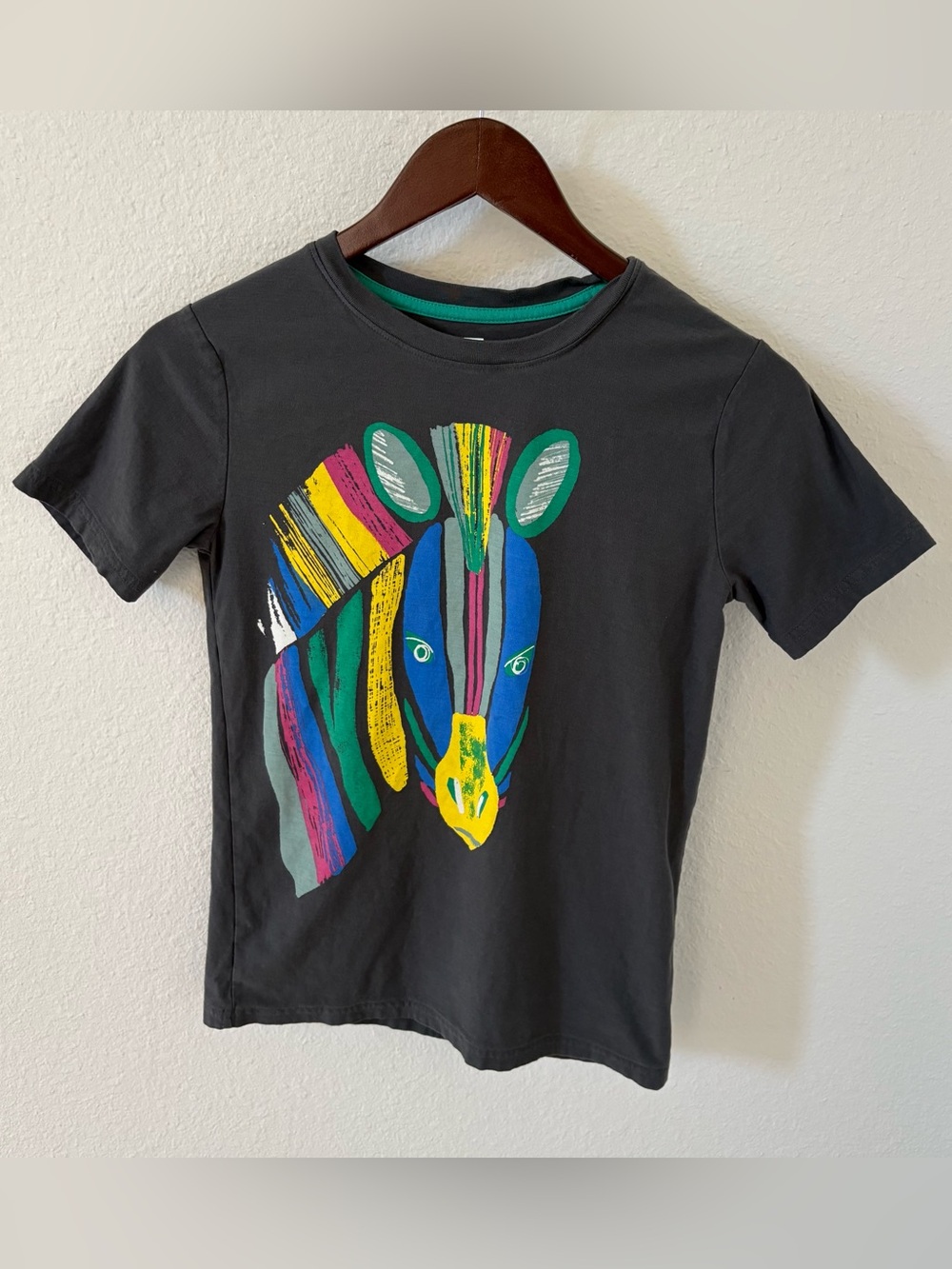 Tea Collection Bright Zebra Tee Size 12